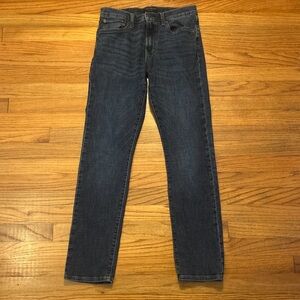 Woman’s Lucky Brand 121 Blue Jeans Slim Straight 30/32 Dark Wash